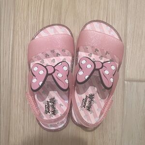 Disney Minnie Mouse Glittery Pink Kids Sandals